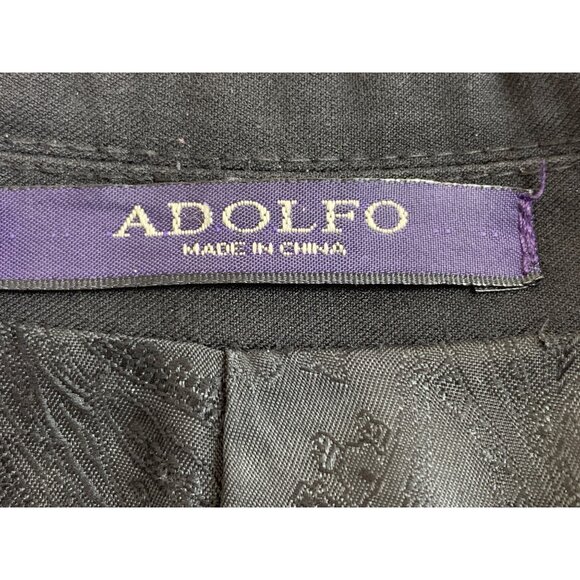 Mens Jet Black Two-Button Blazer Jacket Size 42L Long 8906 - Picture 9 of 11